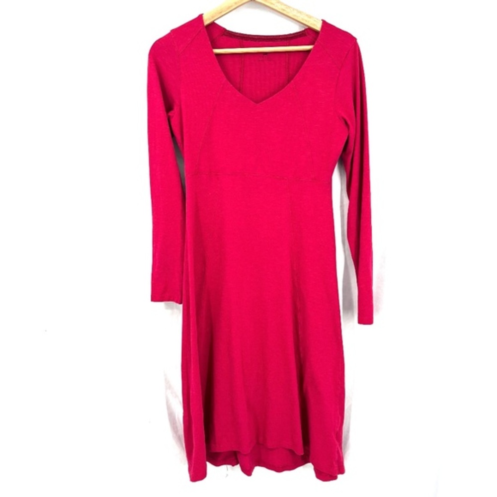 Horny Toad & Co‎ Bellflower fit & flare organic cotton dress yoga outdoor pink S